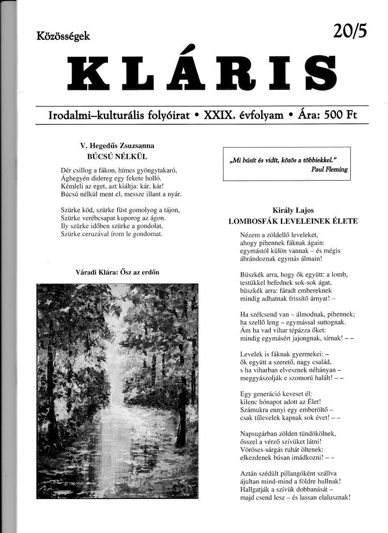 Kláris Magazin 2020/6