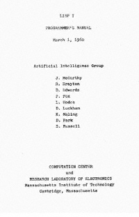 LISP, 1960